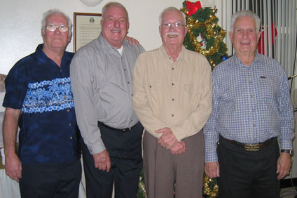Dick, Jack, Bob and Don Russell, Dec. 2004